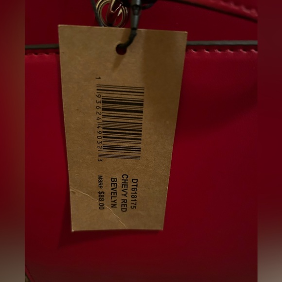 NWT Tiktok VIRAL Steve Madden Evelyn Satchel Crossbody Convertible Chevy Red - Picture 9 of 12